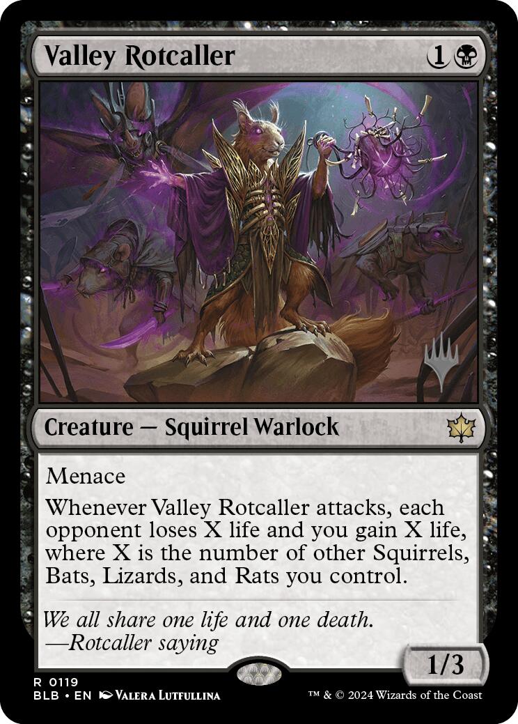 Valley Rotcaller (Promo Pack) [Bloomburrow Promos] | Jack's On Queen