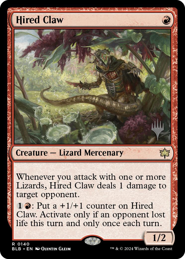 Hired Claw (Promo Pack) [Bloomburrow Promos] | Jack's On Queen