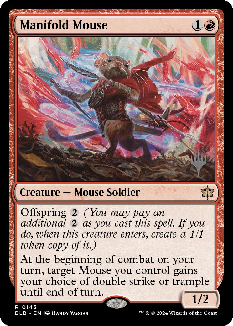 Manifold Mouse (Promo Pack) [Bloomburrow Promos] | Jack's On Queen