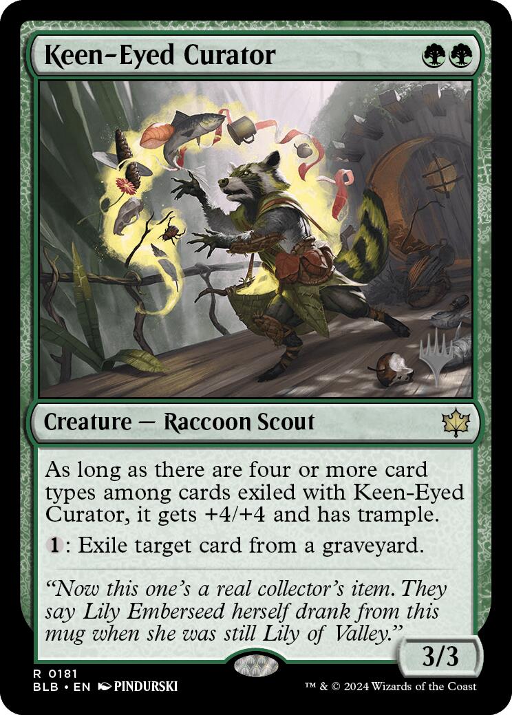 Keen-Eyed Curator (Promo Pack) [Bloomburrow Promos] | Jack's On Queen