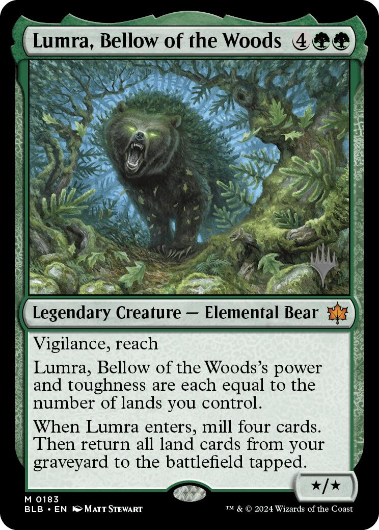 Lumra, Bellow of the Woods (Promo Pack) [Bloomburrow Promos] | Jack's On Queen