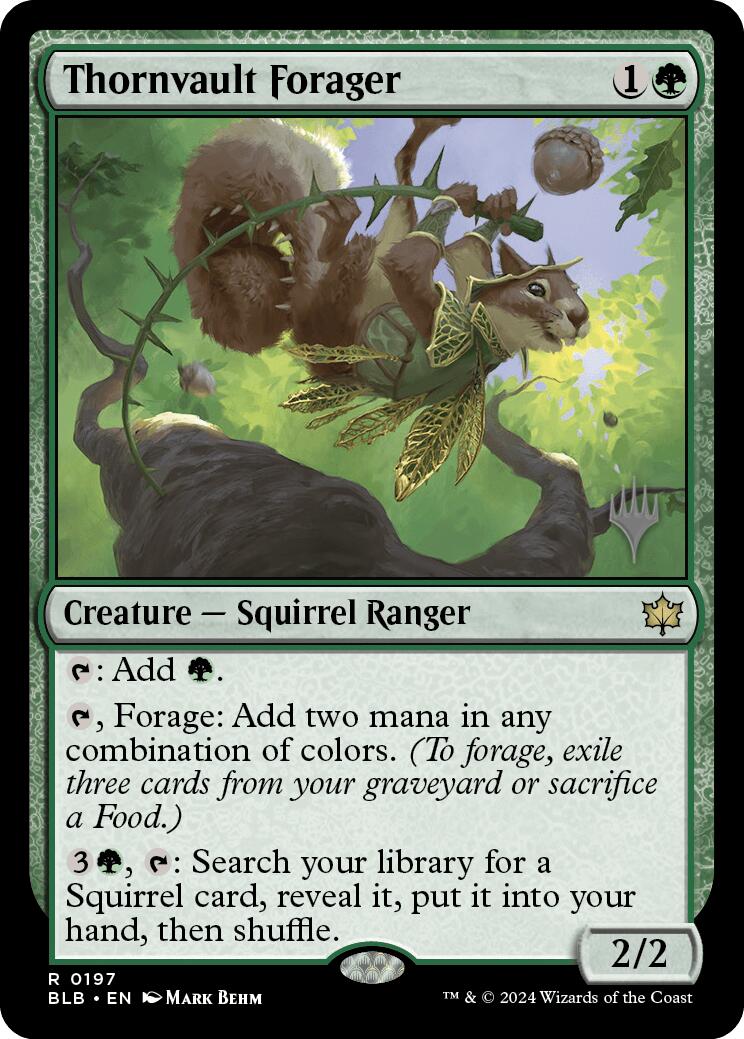 Thornvault Forager (Promo Pack) [Bloomburrow Promos] | Jack's On Queen