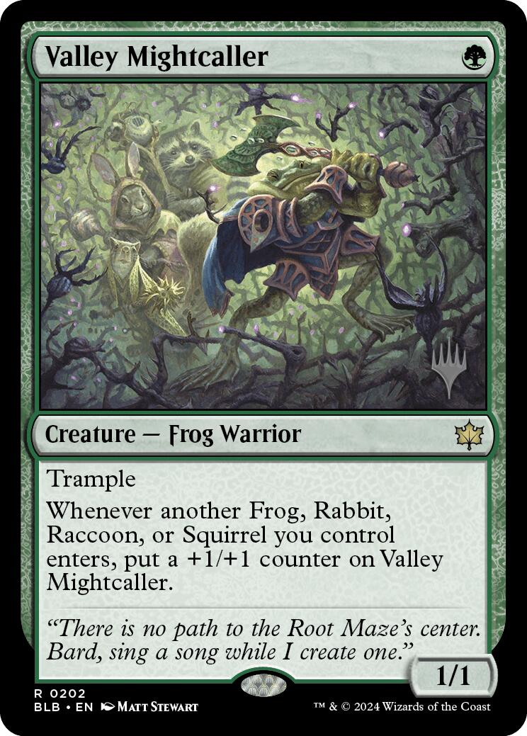 Valley Mightcaller (Promo Pack) [Bloomburrow Promos] | Jack's On Queen