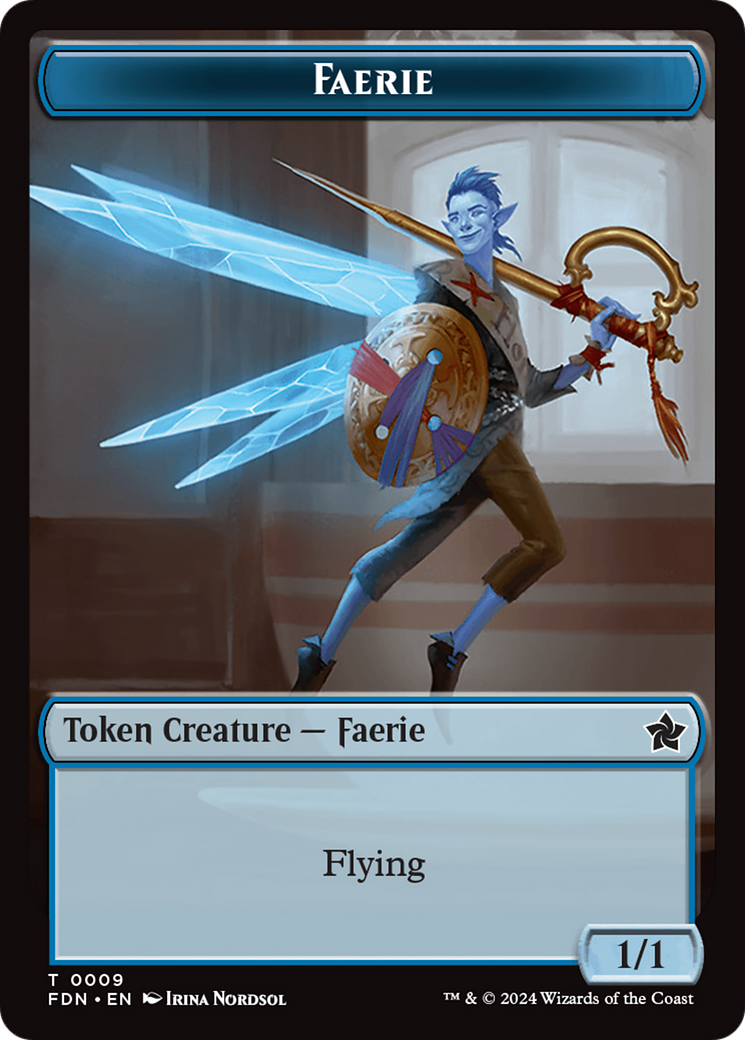 Soldier // Faerie Double-Sided Token [Foundations Tokens] | Jack's On Queen