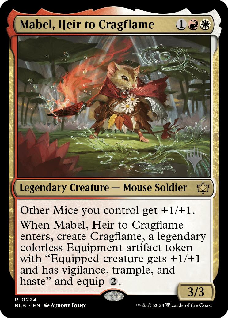 Mabel, Heir to Cragflame (Promo Pack) [Bloomburrow Promos] | Jack's On Queen