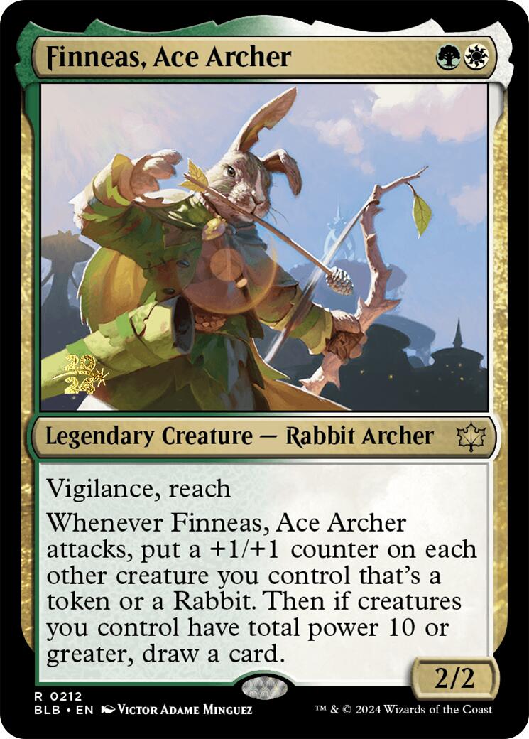 Finneas, Ace Archer [Bloomburrow Prerelease Promos] | Jack's On Queen