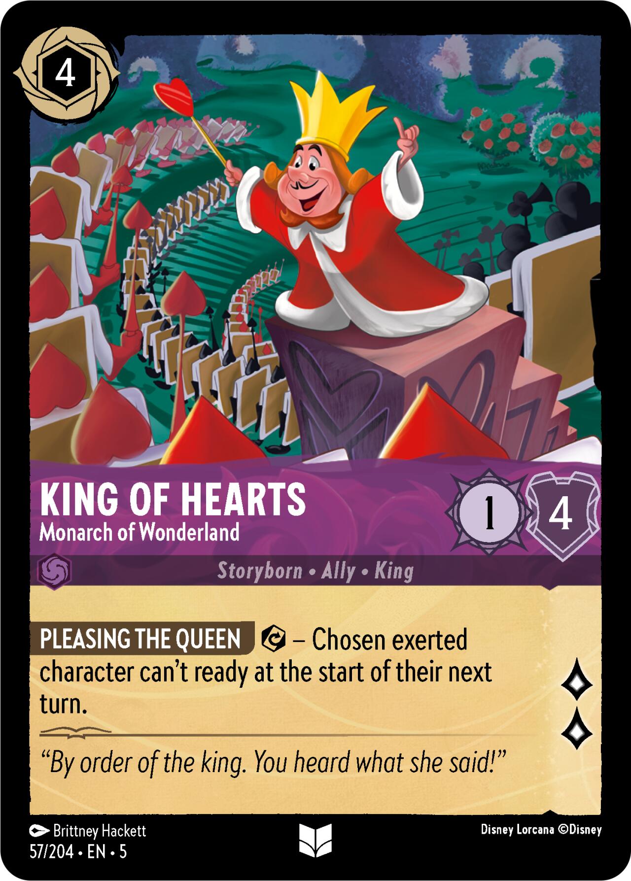 King of Hearts - Monarch of Wonderland (57/204) [Shimmering Skies] | Jack's On Queen