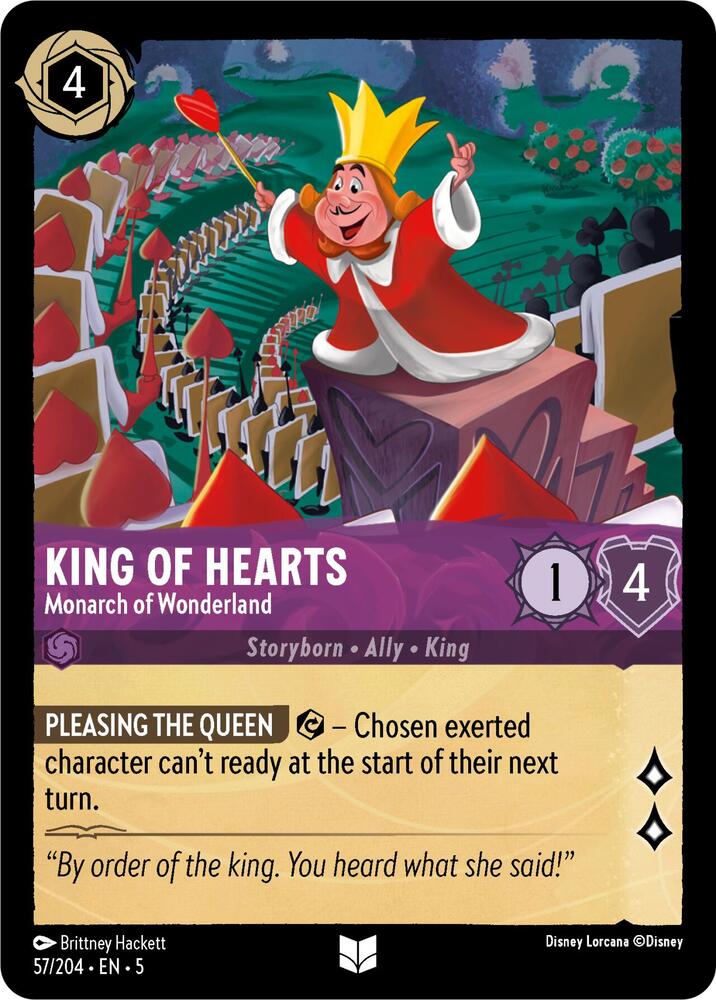 King of Hearts - Monarch of Wonderland (57/204) [Shimmering Skies] | Jack's On Queen