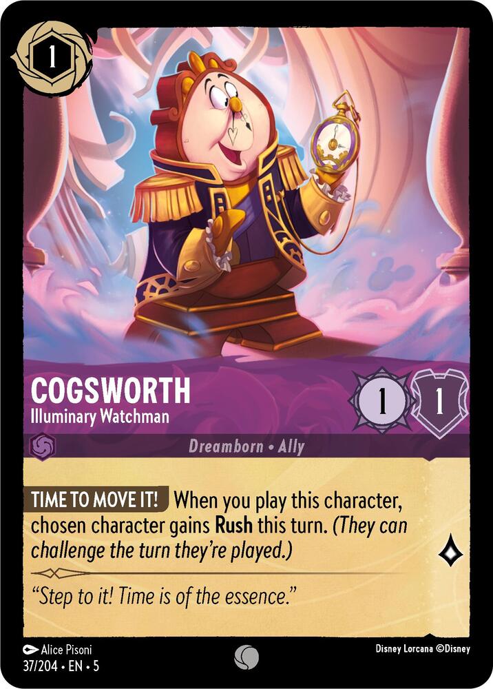 Cogsworth - Illuminary Watchman (37/204) [Shimmering Skies] | Jack's On Queen