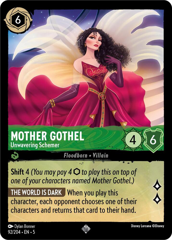 Mother Gothel - Unwavering Schemer (92/204) [Shimmering Skies] | Jack's On Queen