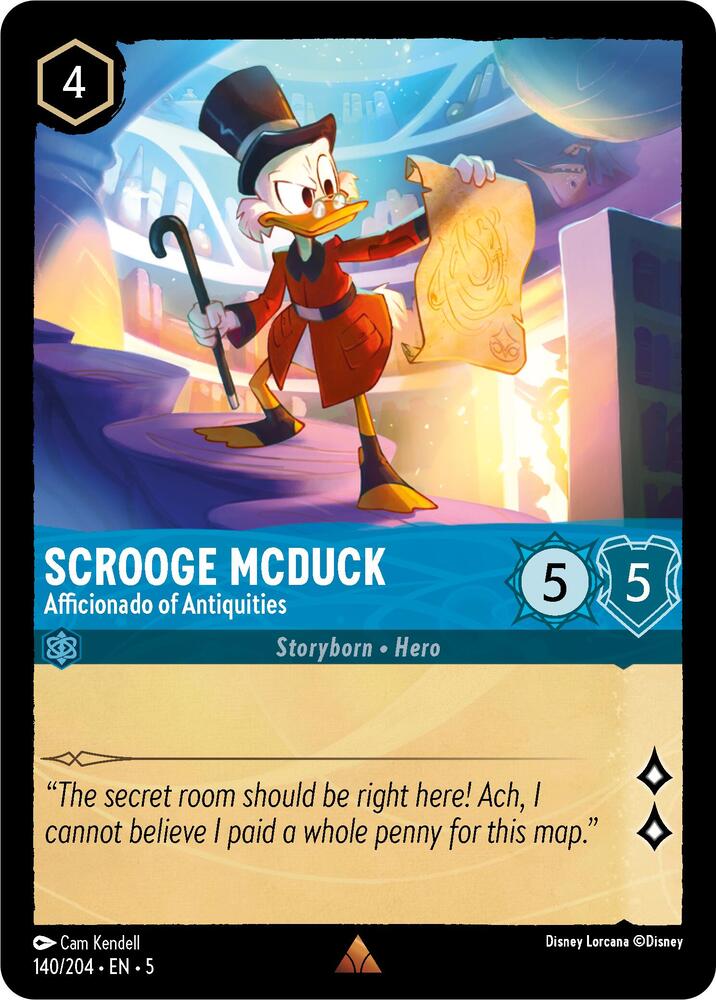 Scrooge McDuck - Afficionado of Antiquities (140/204) [Shimmering Skies] | Jack's On Queen