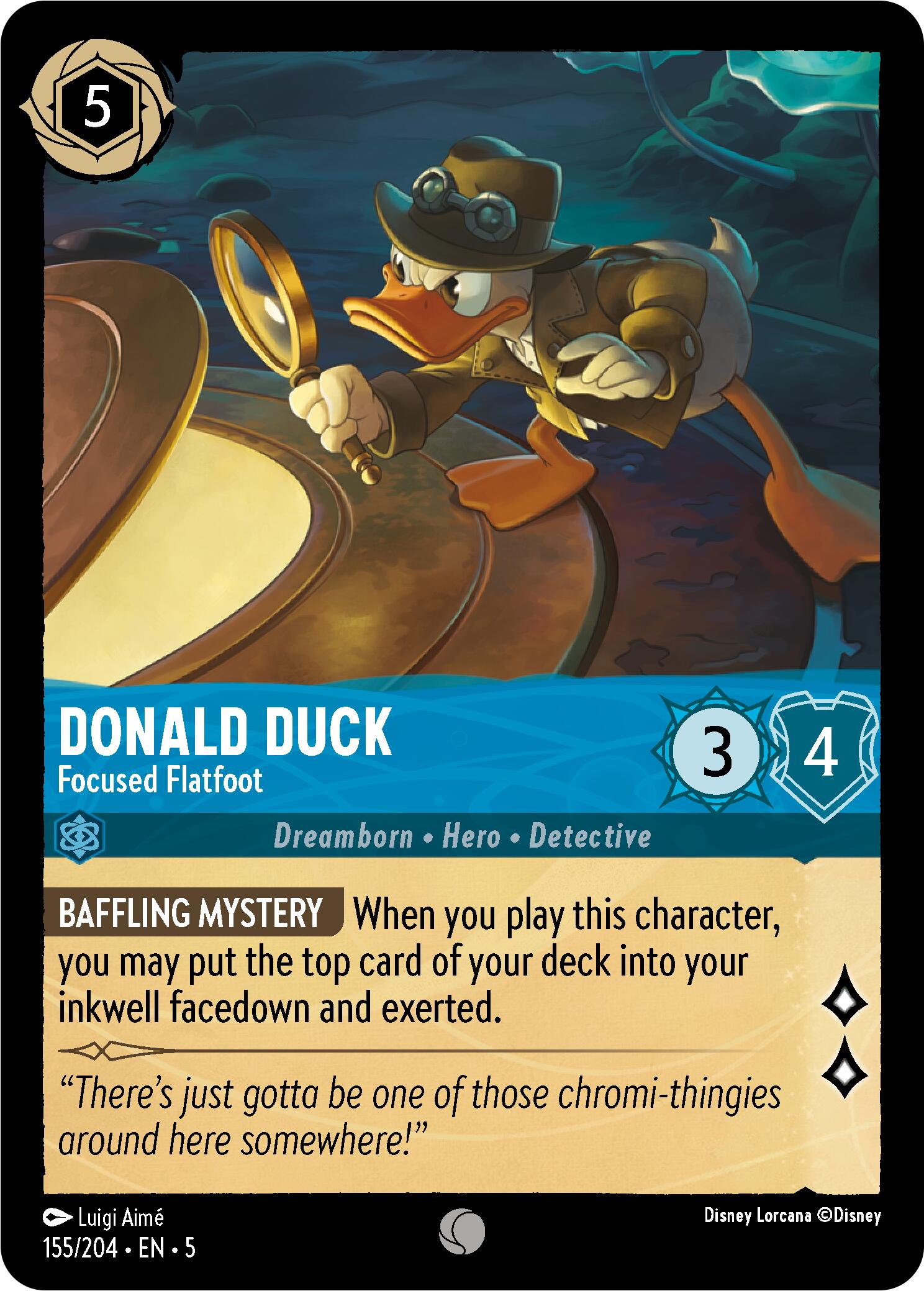 Donald Duck - Focused Flatfoot (155/204) [Shimmering Skies] | Jack's On Queen