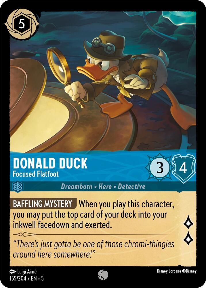 Donald Duck - Focused Flatfoot (155/204) [Shimmering Skies] | Jack's On Queen