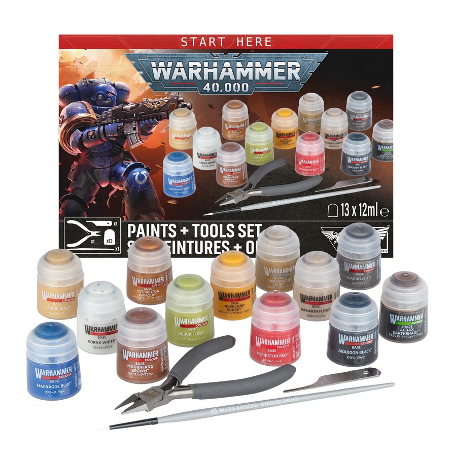 Warhammer 40,000: Paint + Tools set | Jack's On Queen