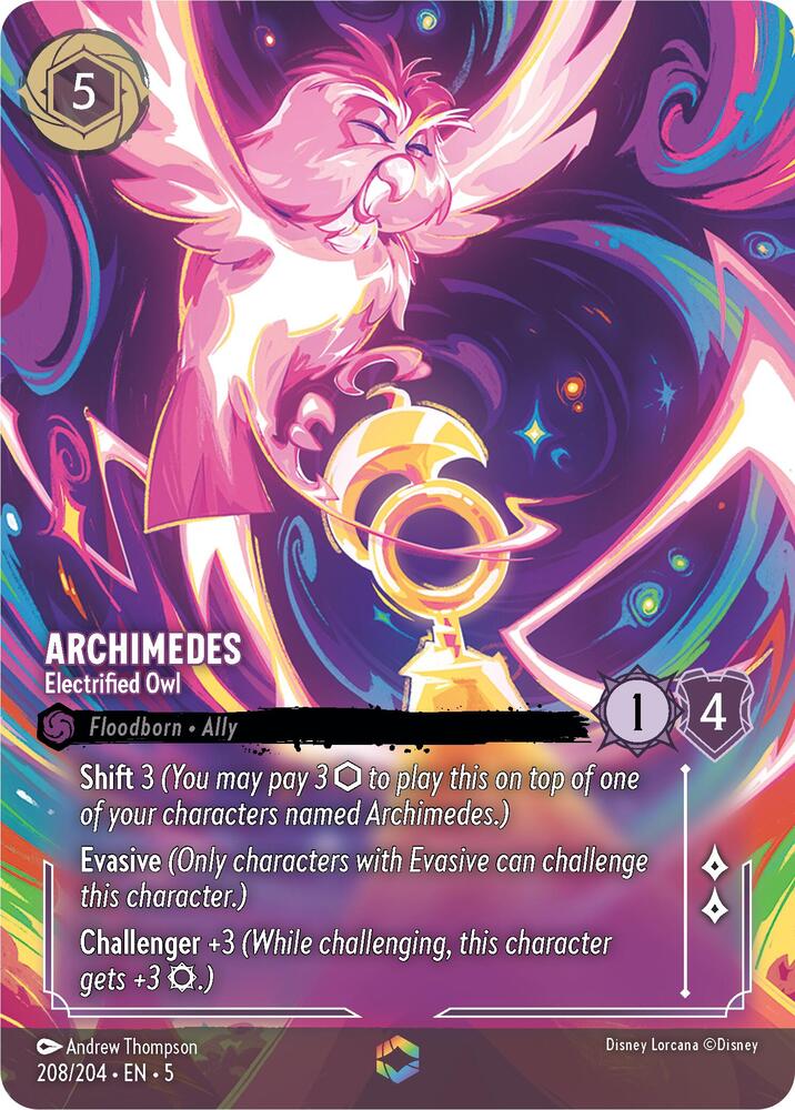 Archimedes - Electrified Owl (Enchanted) (208/204) [Shimmering Skies] | Jack's On Queen