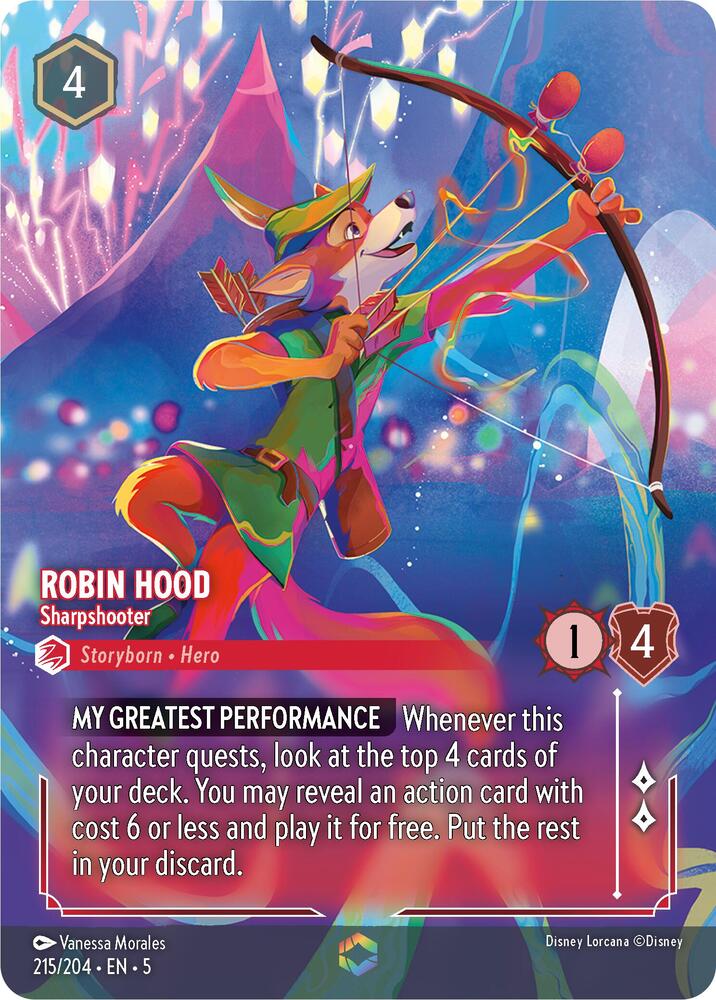 Robin Hood - Sharpshooter (Enchanted) (215/204) [Shimmering Skies] | Jack's On Queen