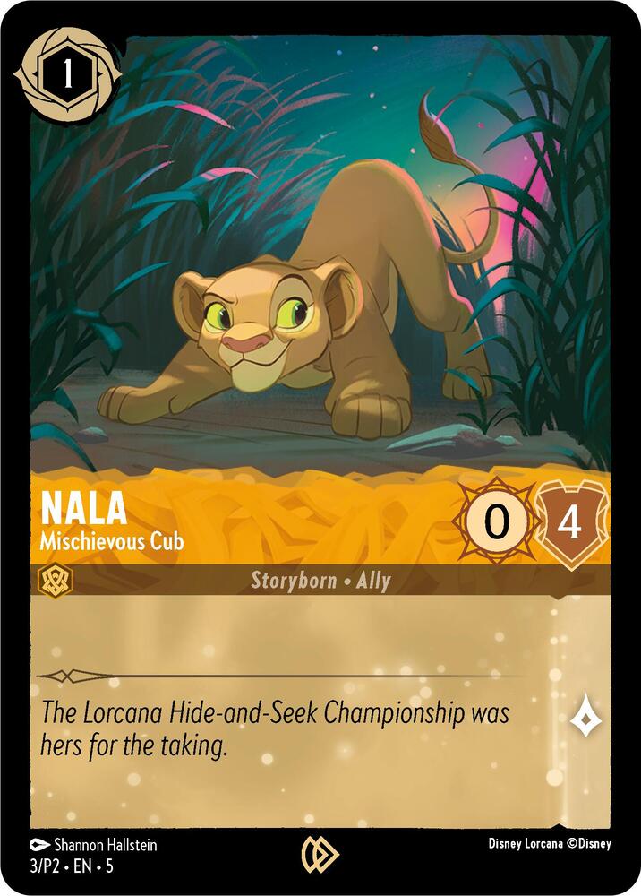 Nala - Mischievous Cub (3) [Disney Lorcana Promo Cards] | Jack's On Queen