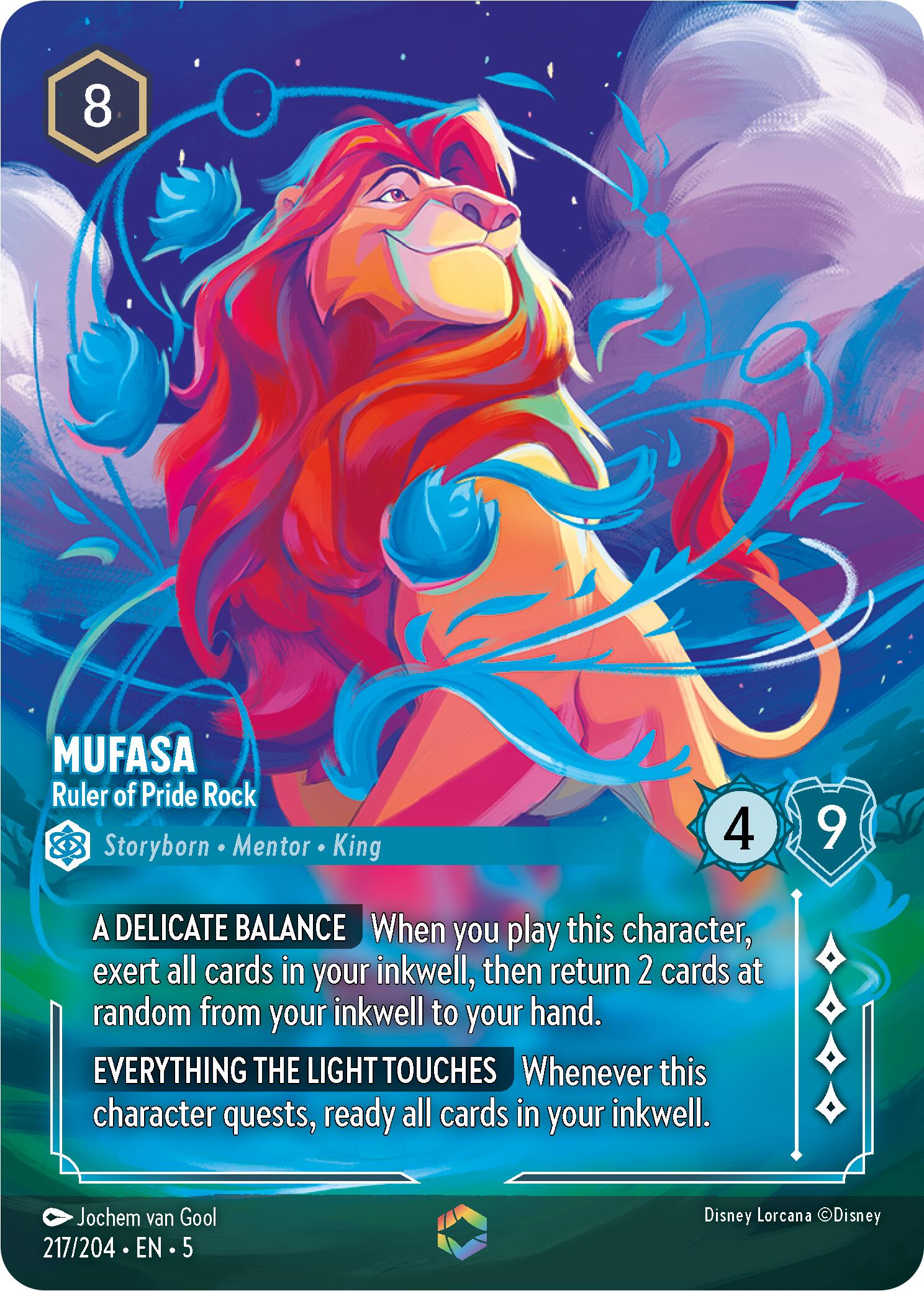 Mufasa - Ruler of Pride Rock (Enchanted) (217/204) [Shimmering Skies] | Jack's On Queen