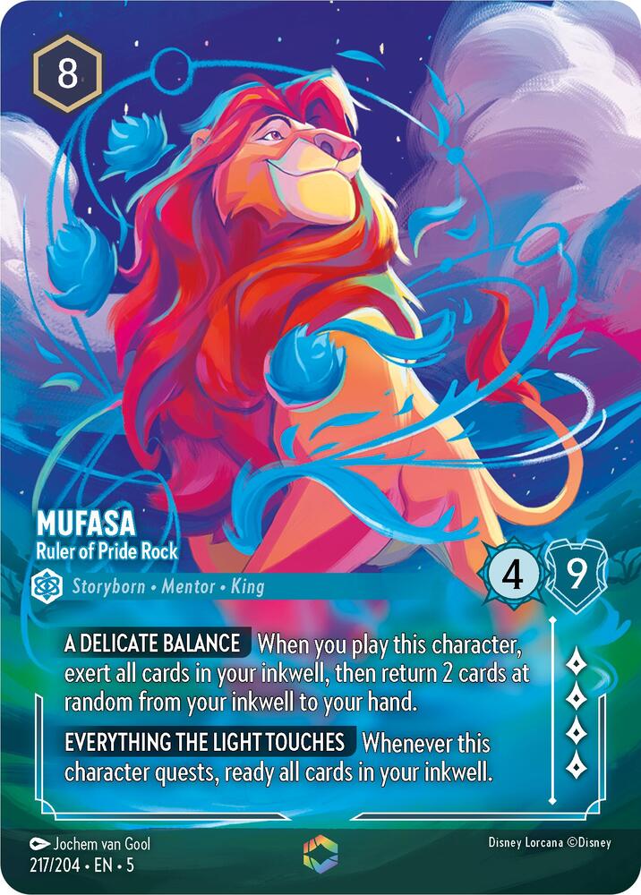 Mufasa - Ruler of Pride Rock (Enchanted) (217/204) [Shimmering Skies] | Jack's On Queen