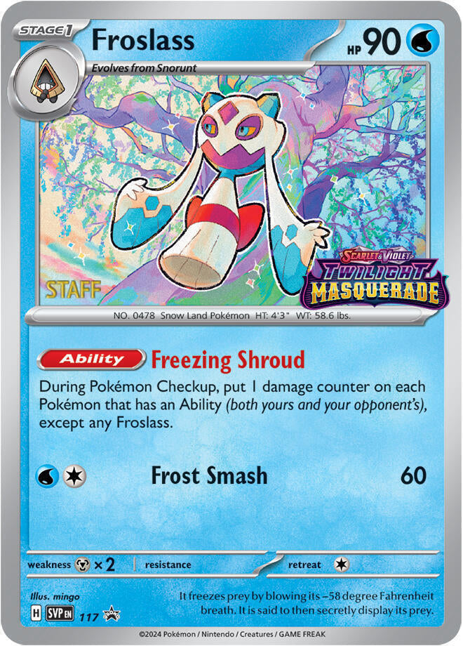 Froslass (117) (Staff) [Scarlet & Violet: Black Star Promos] | Jack's On Queen