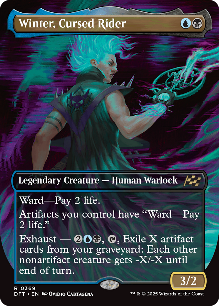 Winter, Cursed Rider (Borderless) [Aetherdrift] | Jack's On Queen