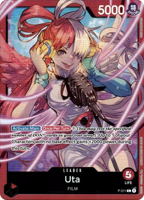 Uta - P-011 (Premium Card Collection -Uta-) (P-011) [One Piece Promotion Cards] | Jack's On Queen