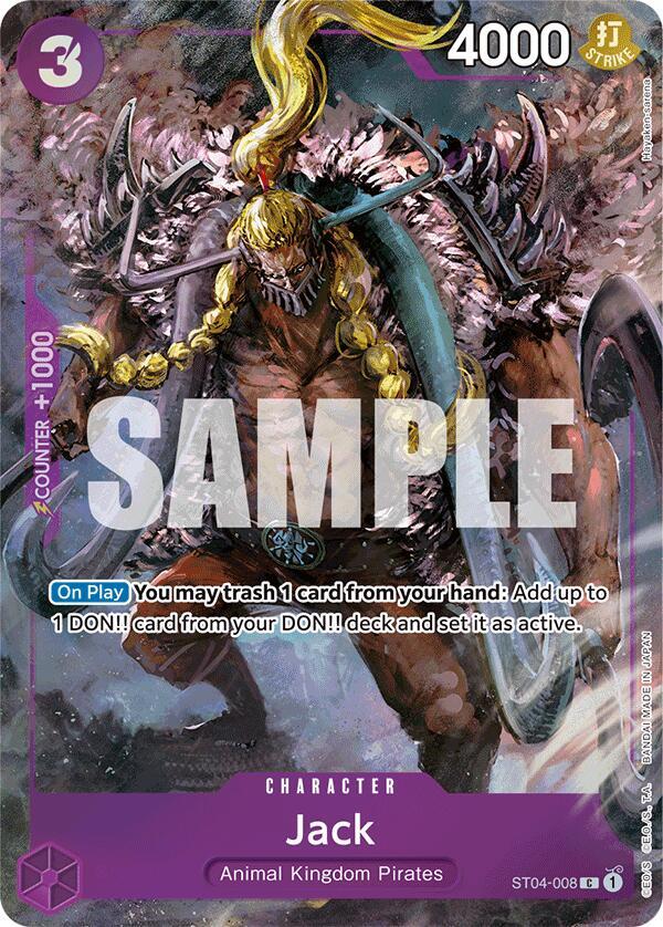 Jack (Premium Card Collection -BANDAI CARD GAMES Fest. 23-24 Edition-) (ST04-008) [One Piece Promotion Cards] | Jack's On Queen