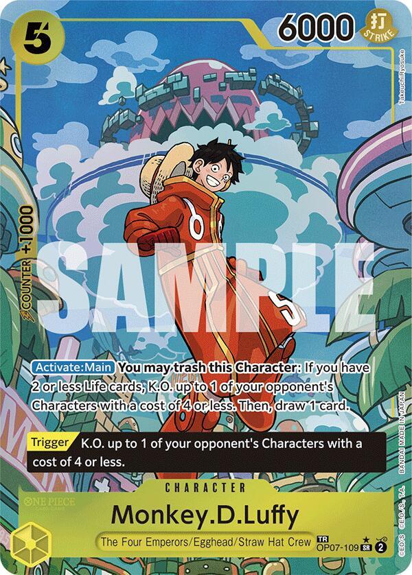 Monkey.D.Luffy (TR) (OP07-109) [Two Legends] | Jack's On Queen