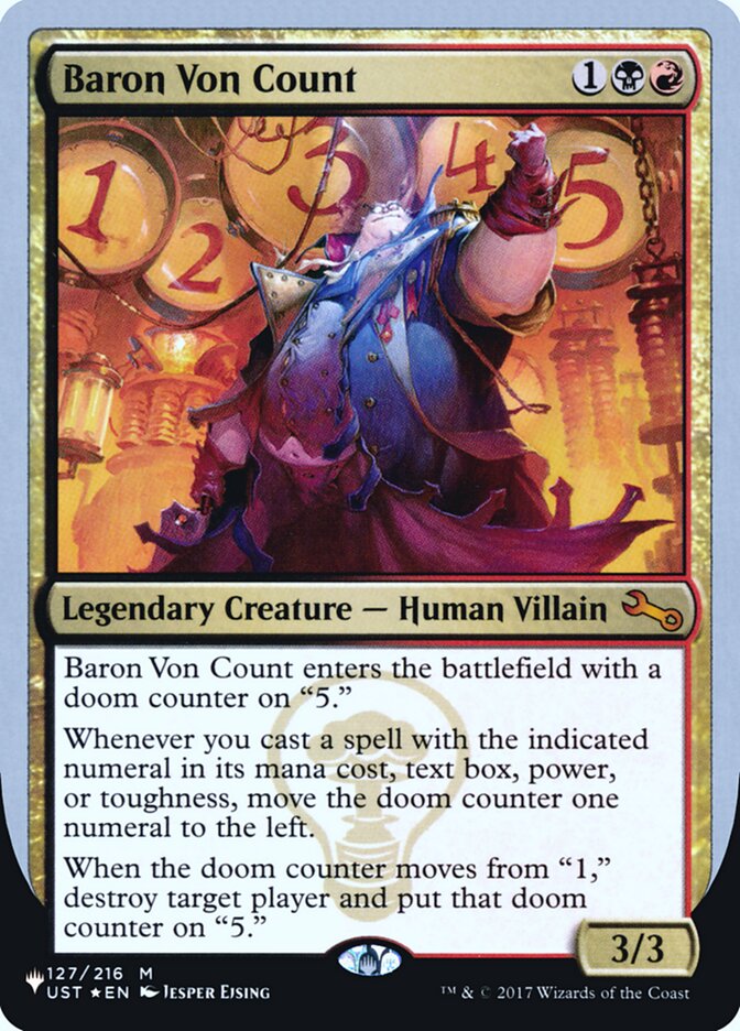 Baron Von Count (Unfinity Foil Edition) [The List] | Jack's On Queen