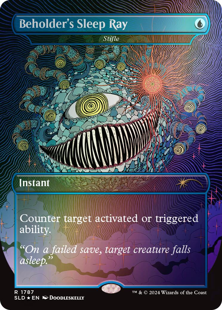 Beholder's Sleep Ray - Stifle (Rainbow Foil) [Secret Lair Drop Series] | Jack's On Queen