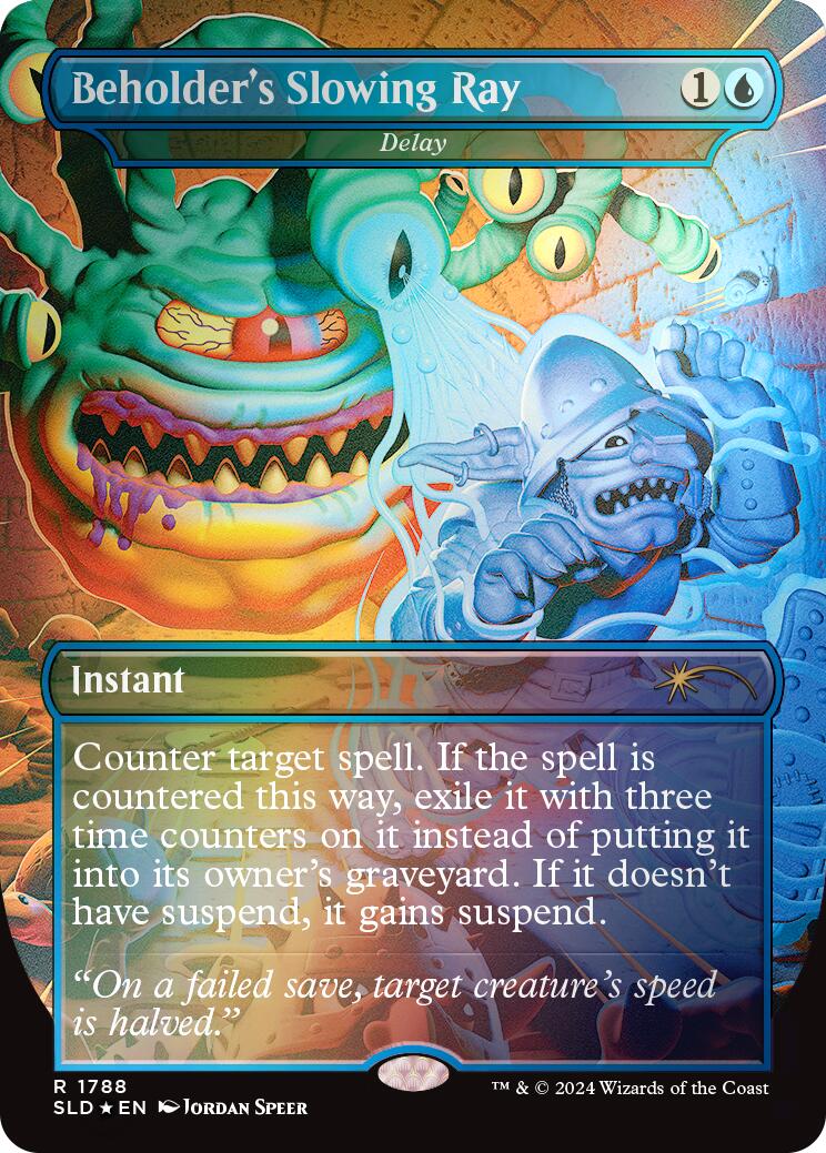Beholder's Slowing Ray - Delay (Rainbow Foil) [Secret Lair Drop Series] | Jack's On Queen