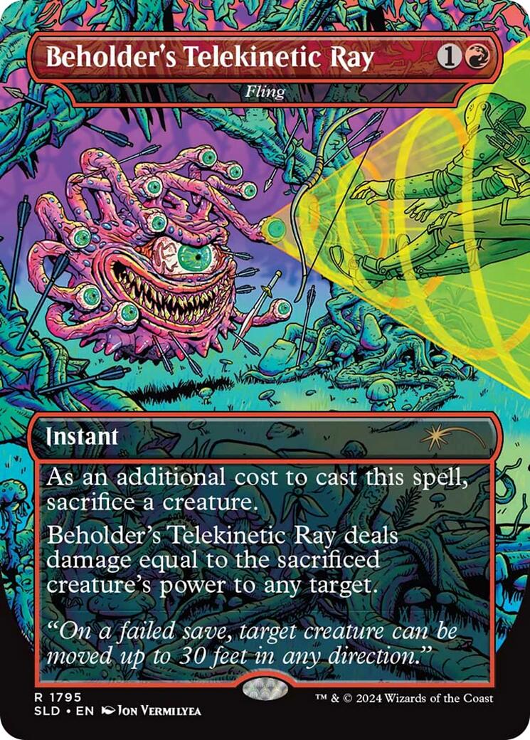 Beholder's Telekinetic Ray - Fling [Secret Lair Drop Series] | Jack's On Queen