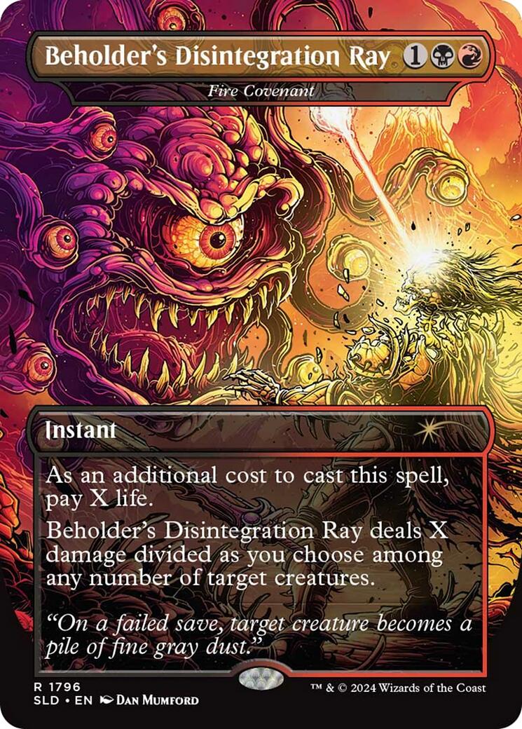 Beholder's Disintegration Ray - Fire Covenant [Secret Lair Drop Series] | Jack's On Queen