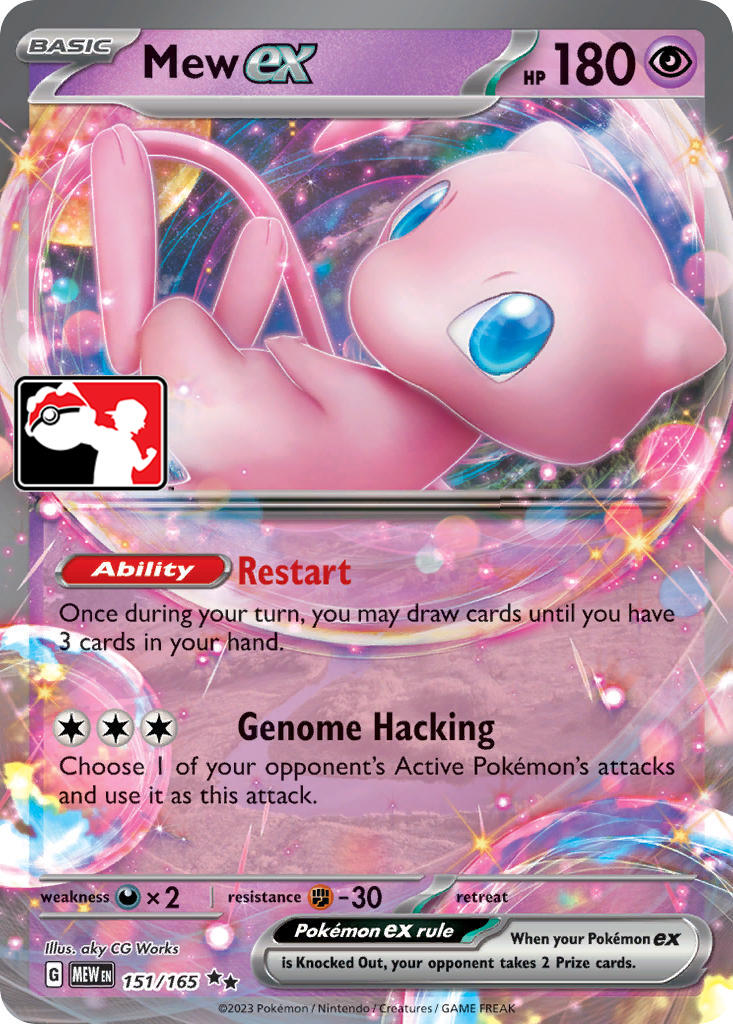 Mew ex (151/165) [Prize Pack Series Five] | Jack's On Queen