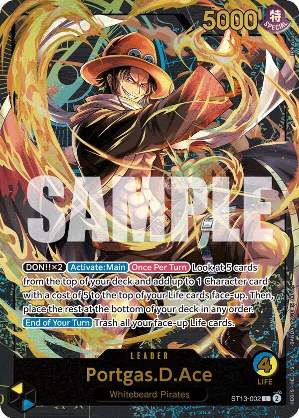 Portgas.D.Ace (Premium Card Collection -Leader Collection-) (ST13-002) [One Piece Promotion Cards] | Jack's On Queen
