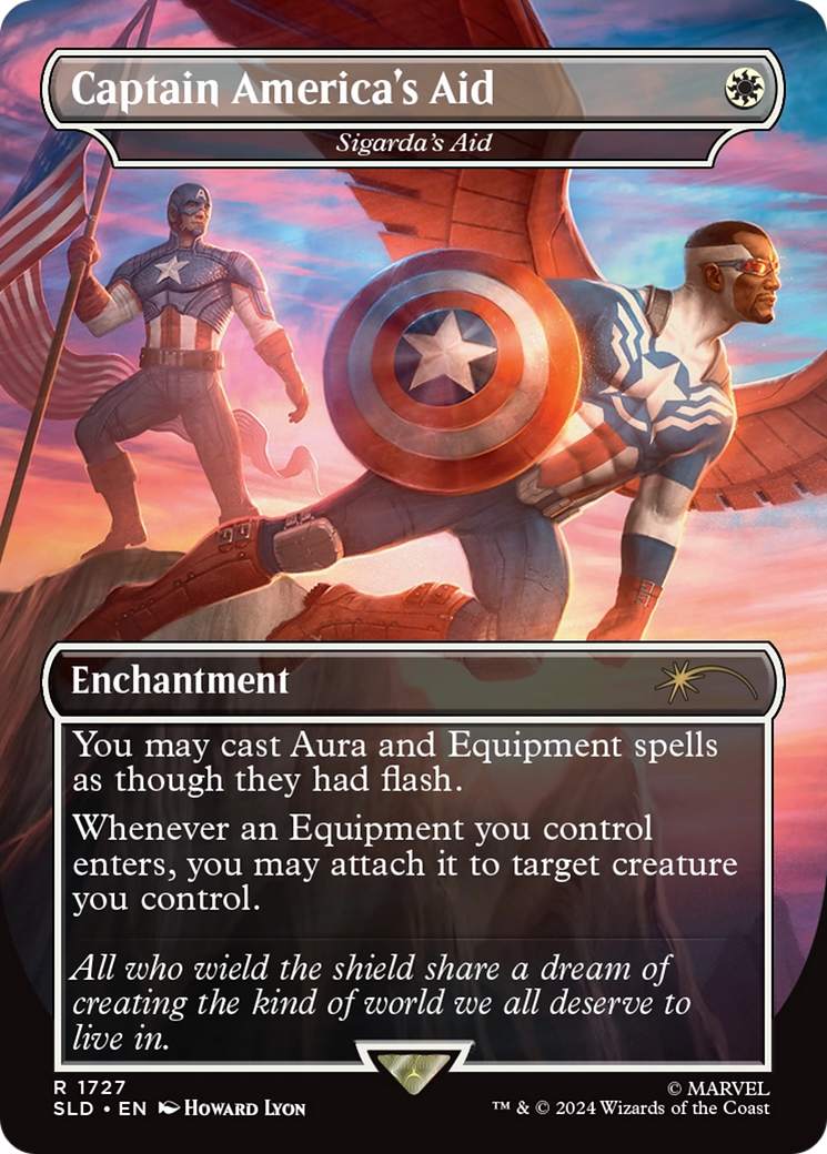 Captain America's Aid - Sigarda's Aid (Rainbow Foil) [Secret Lair Drop Series] | Jack's On Queen