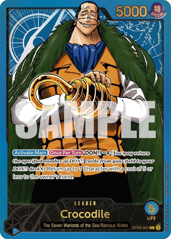 Crocodile (Premium Card Collection -Leader Collection-) (ST03-001) [One Piece Promotion Cards] | Jack's On Queen