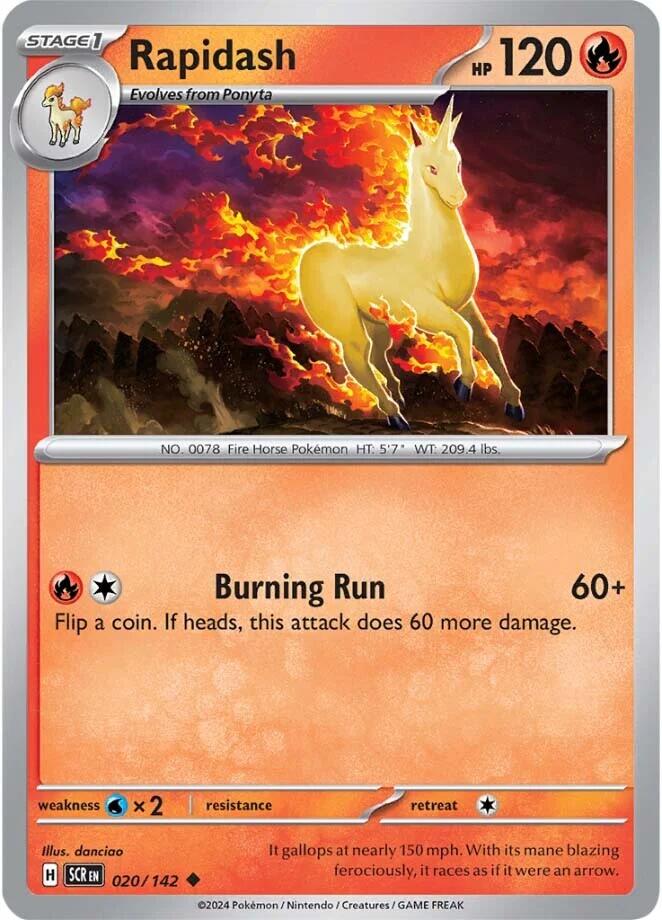 Rapidash (020/142) [Scarlet & Violet: Stellar Crown] | Jack's On Queen