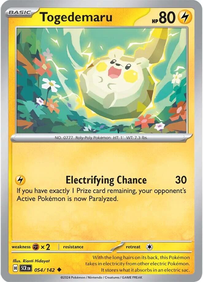 Togedemaru (054/142) [Scarlet & Violet: Stellar Crown] | Jack's On Queen