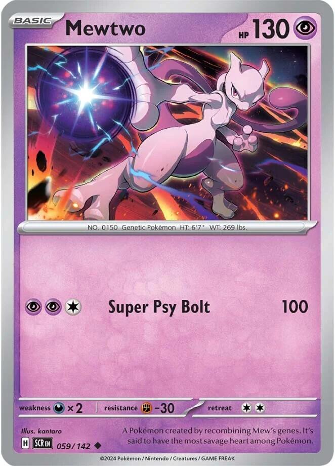 Mewtwo (059/142) [Scarlet & Violet: Stellar Crown] | Jack's On Queen