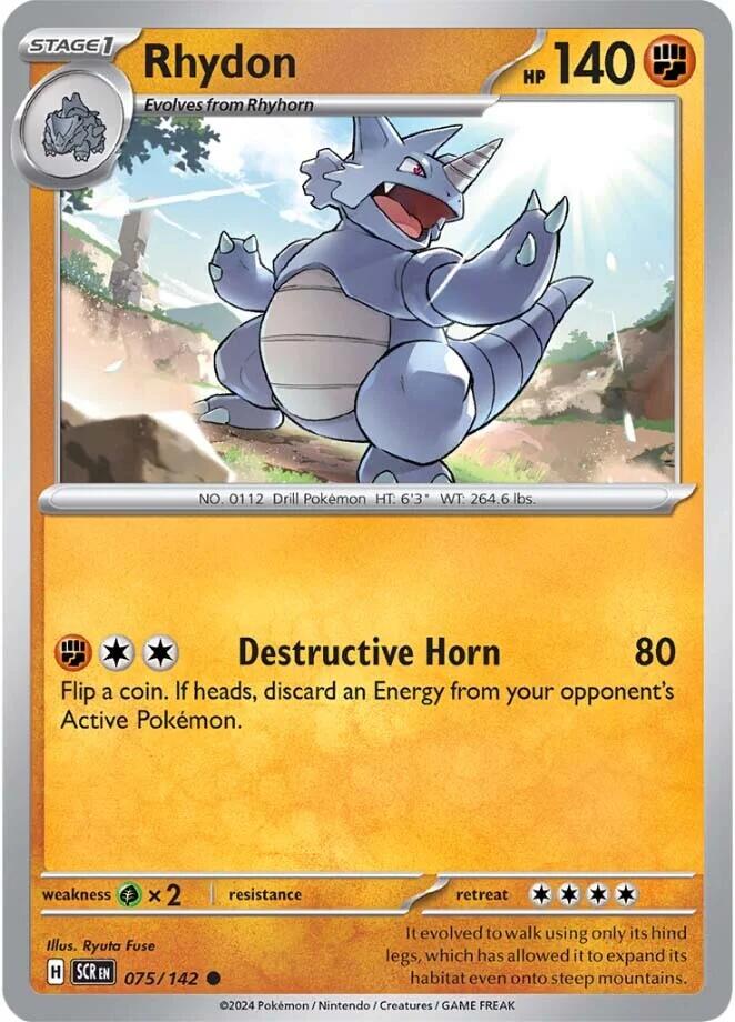 Rhydon (075/142) [Scarlet & Violet: Stellar Crown] | Jack's On Queen