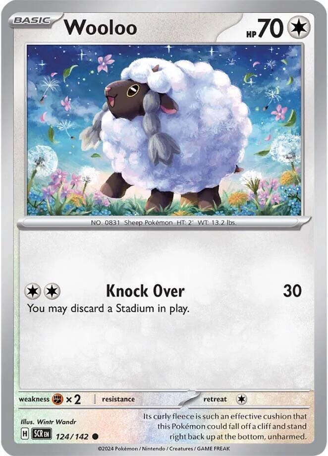 Wooloo (124/142) [Scarlet & Violet: Stellar Crown] | Jack's On Queen