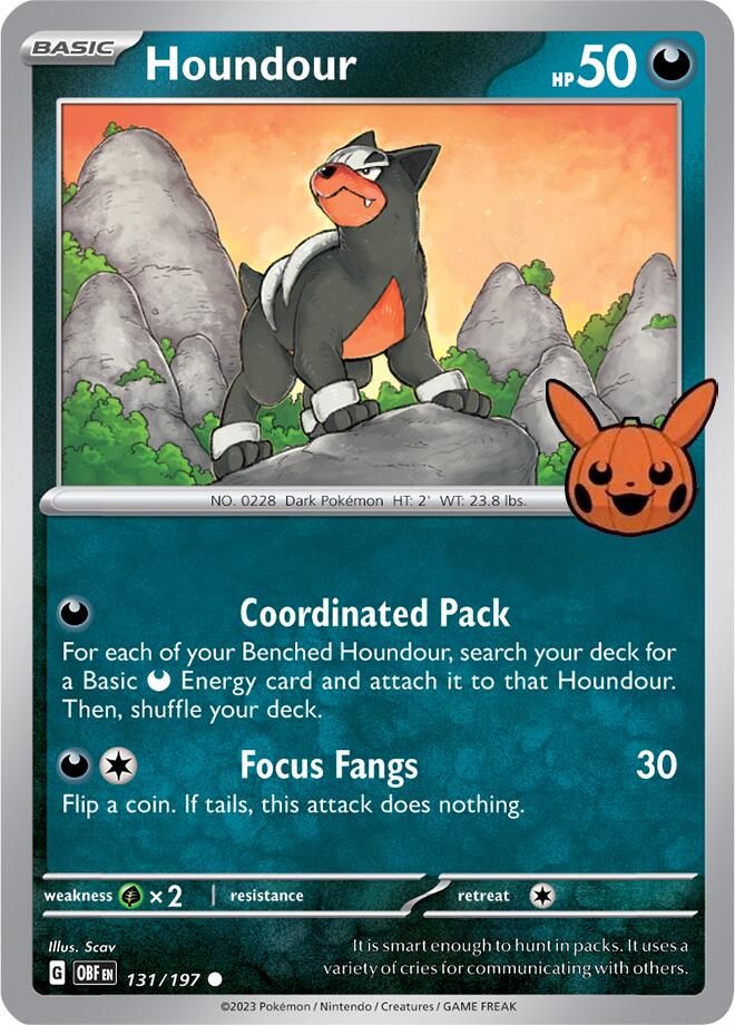 Houndour (131/197) [Trick or Trade 2024] | Jack's On Queen