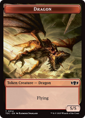 Frog Lizard // Dragon (0014) Double-Sided Token [Tarkir: Dragonstorm Commander Tokens] | Jack's On Queen