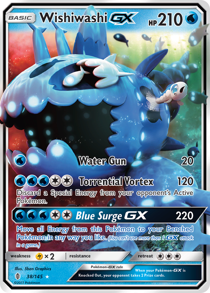 Wishiwashi GX (38/145) [Sun & Moon: Guardians Rising] | Jack's On Queen