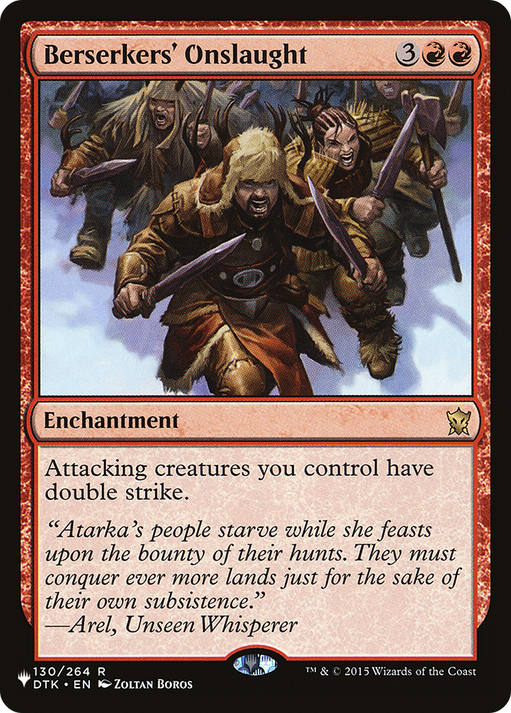 Berserkers' Onslaught [The List Reprints] | Jack's On Queen