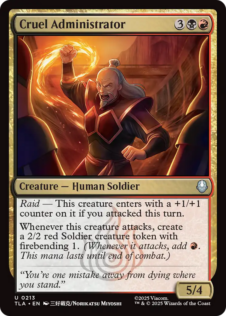 Cruel Administrator [Avatar: The Last Airbender] | Jack's On Queen