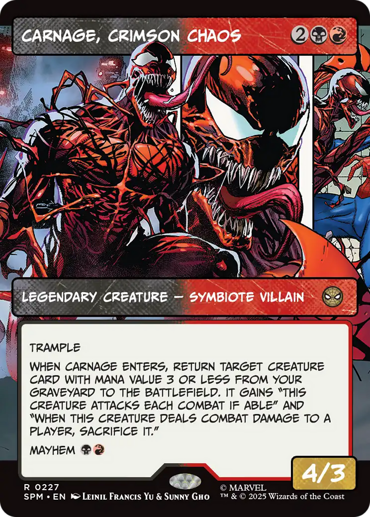 Carnage, Crimson Chaos (Borderless) [Marvel's Spider-Man] | Jack's On Queen