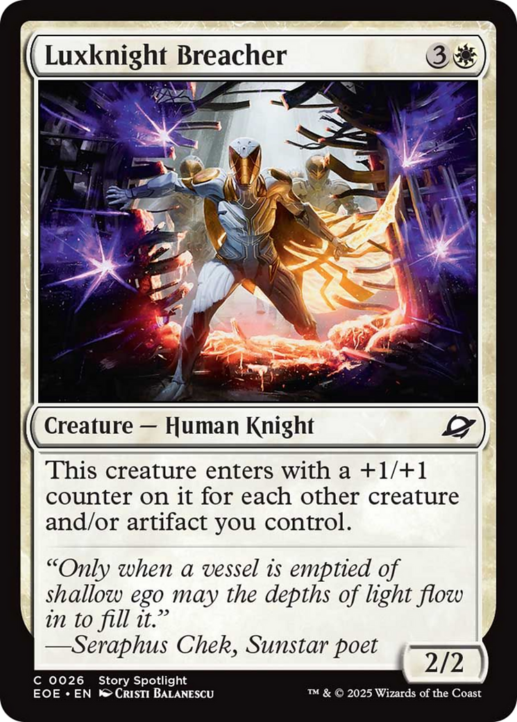 Luxknight Breacher [Edge of Eternities] | Jack's On Queen