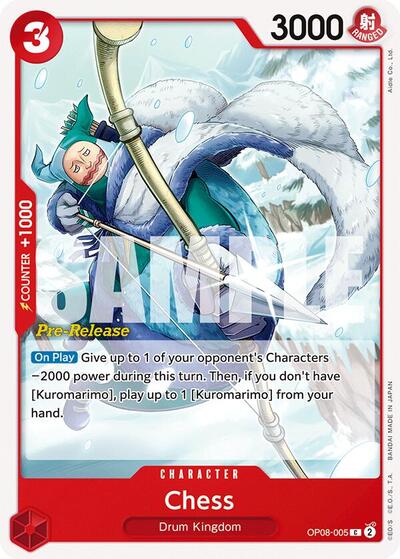 Chess (OP08-005) [Two Legends Pre-Release Cards] | Jack's On Queen